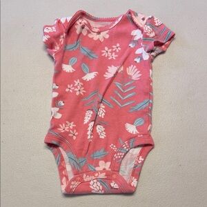 Carters Pink Floral Bodysuit